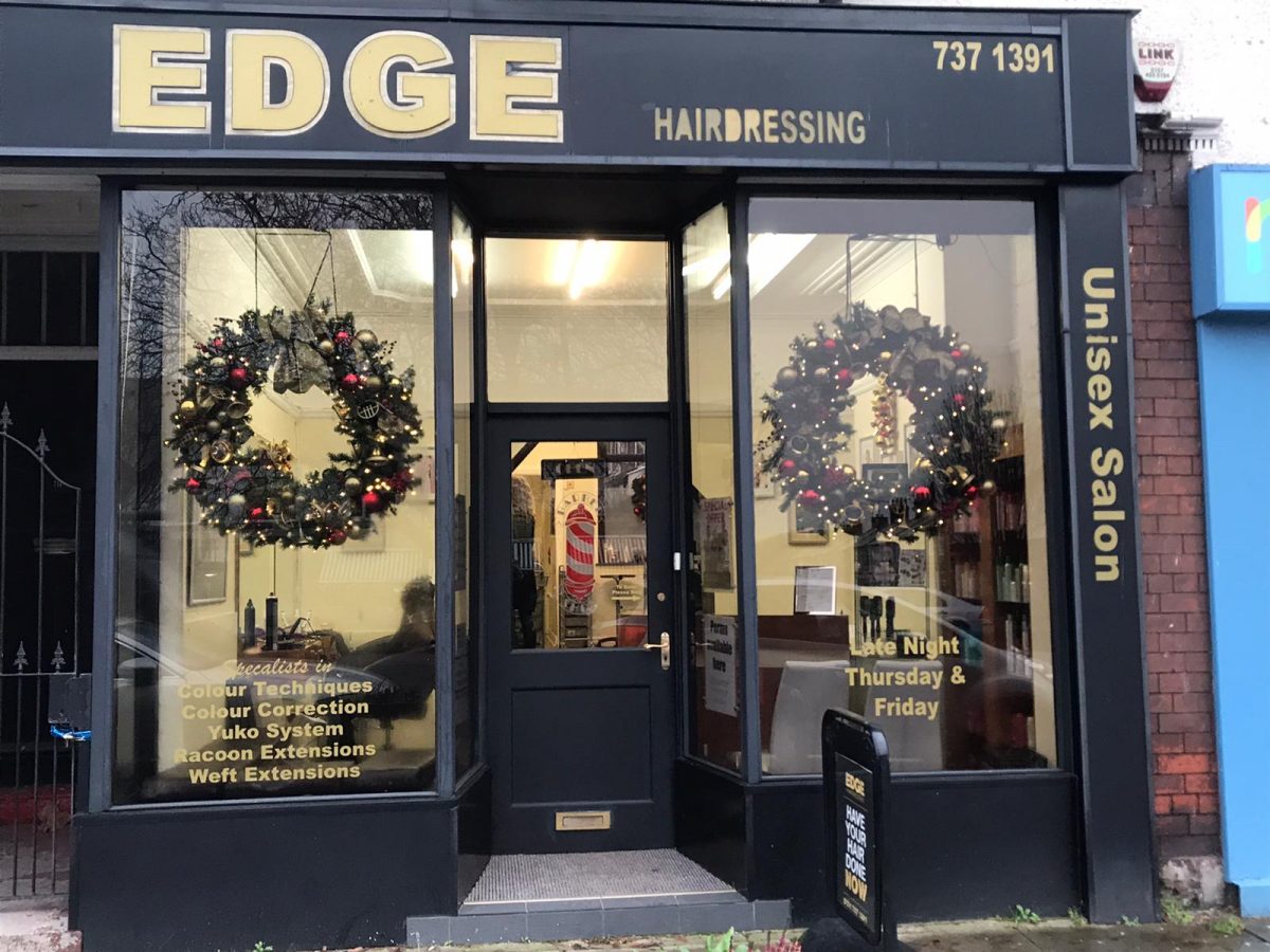 Christmas at Edge Hair Salon Allerton Liverpool